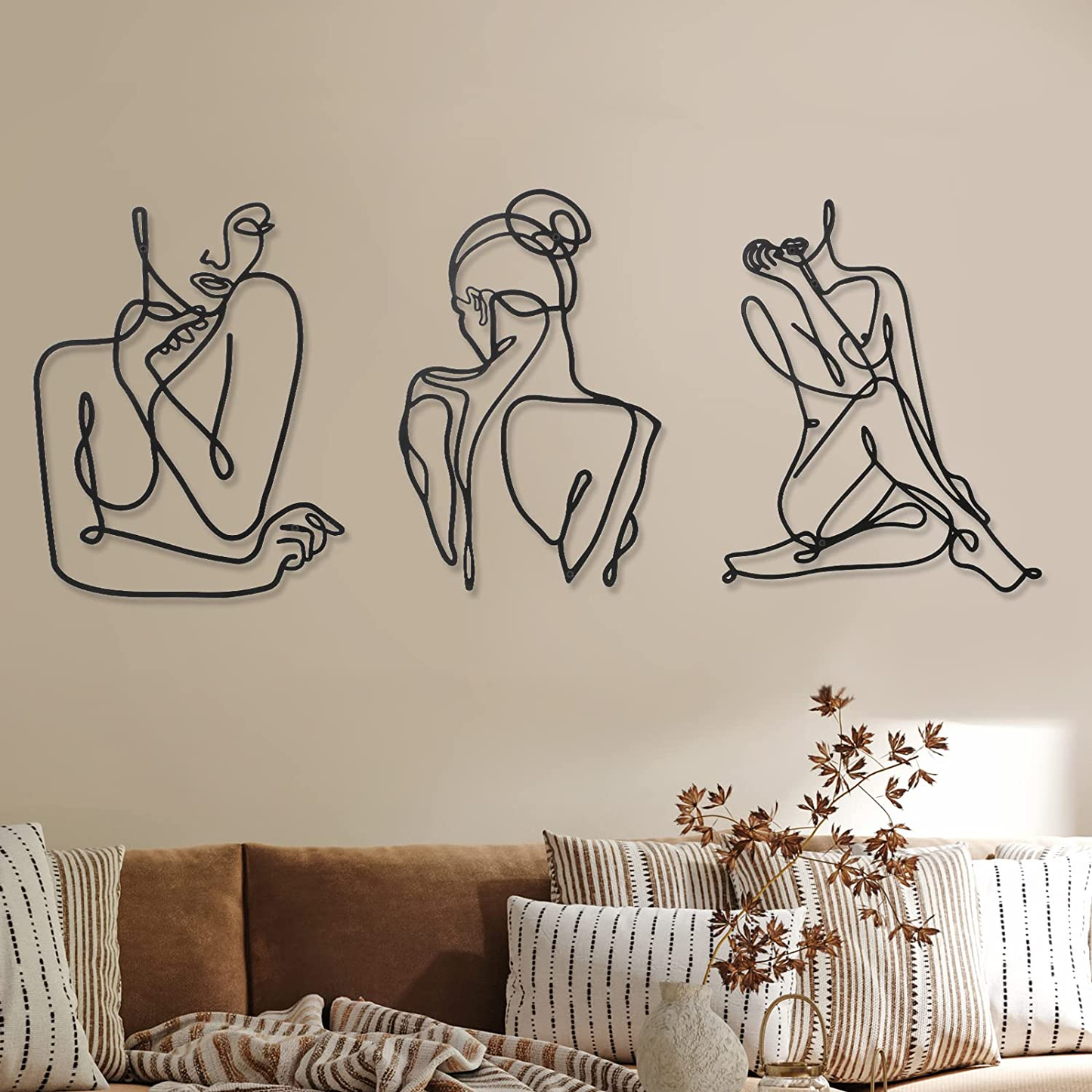 Minimalist Female Body Line Wall Art