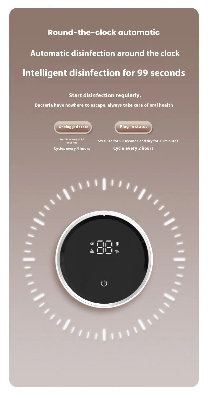 USB Wall-Mounted Smart Toothbrush Sterilizer