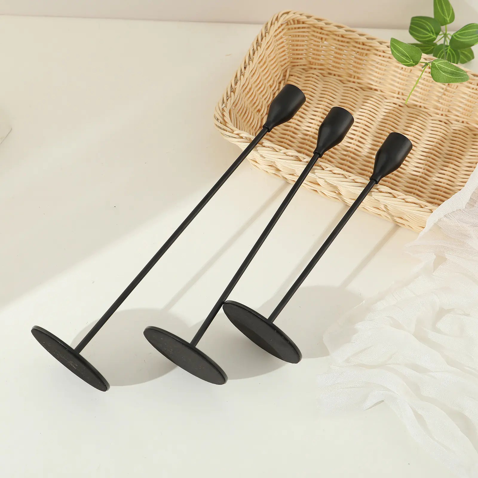 Black Vintage Candle Holder