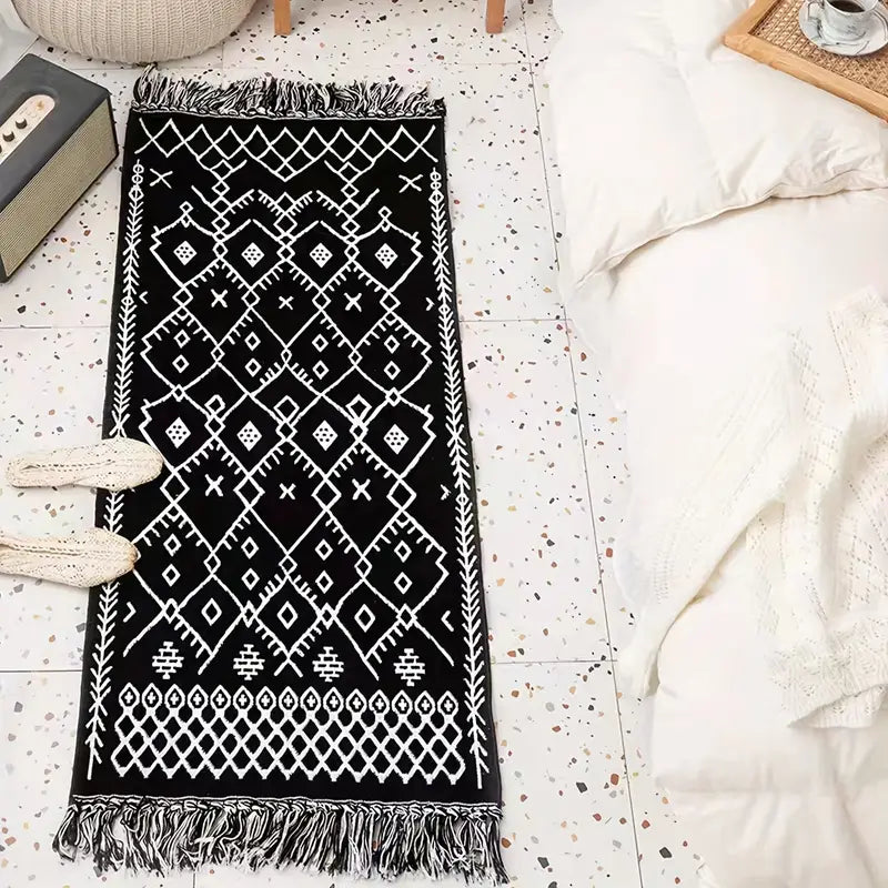 Bohemian Tassel Runner Rug