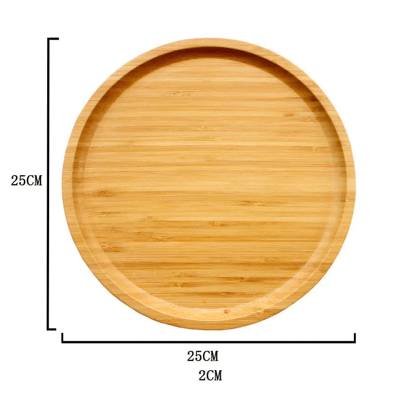 Round Bamboo Trays