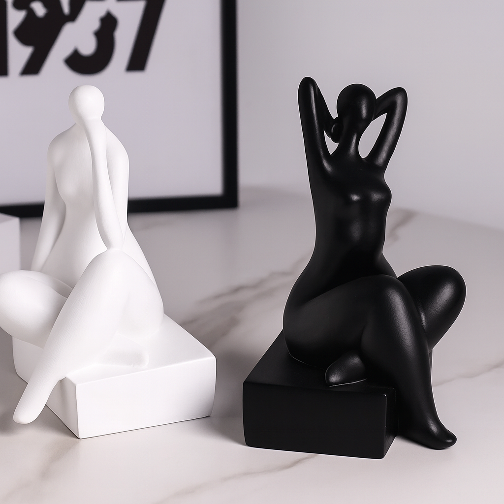 Modern Minimalist Bookends Figurine