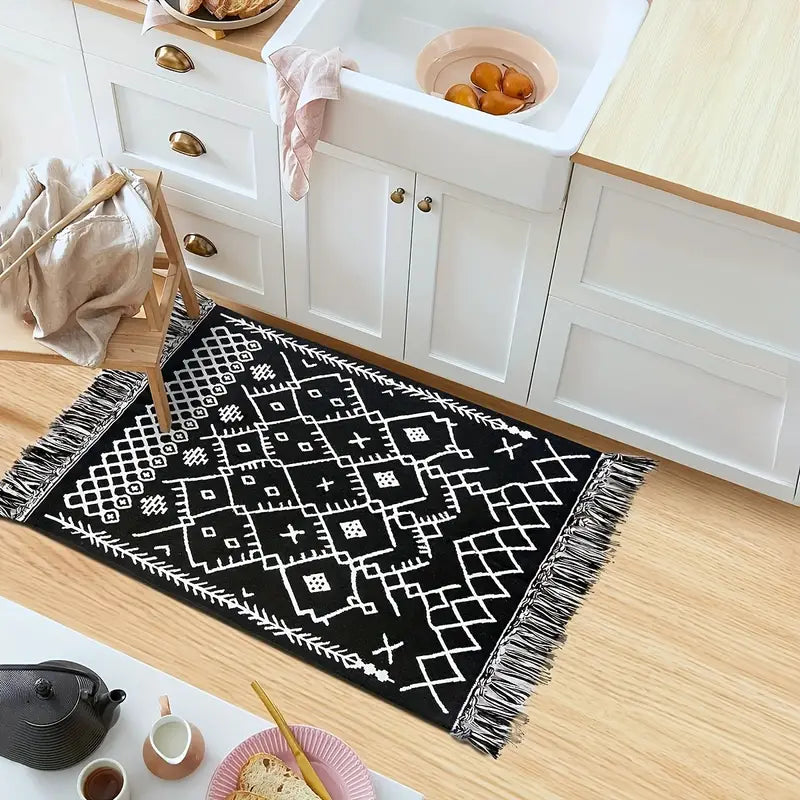 Bohemian Tassel Runner Rug