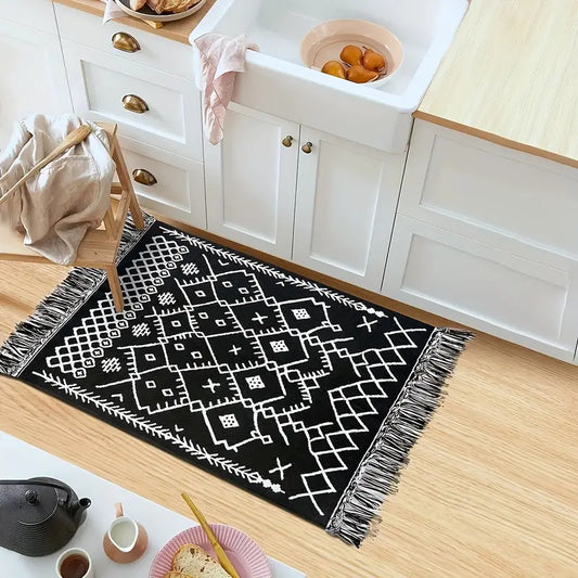 Bohemian Tassel Runner Rug