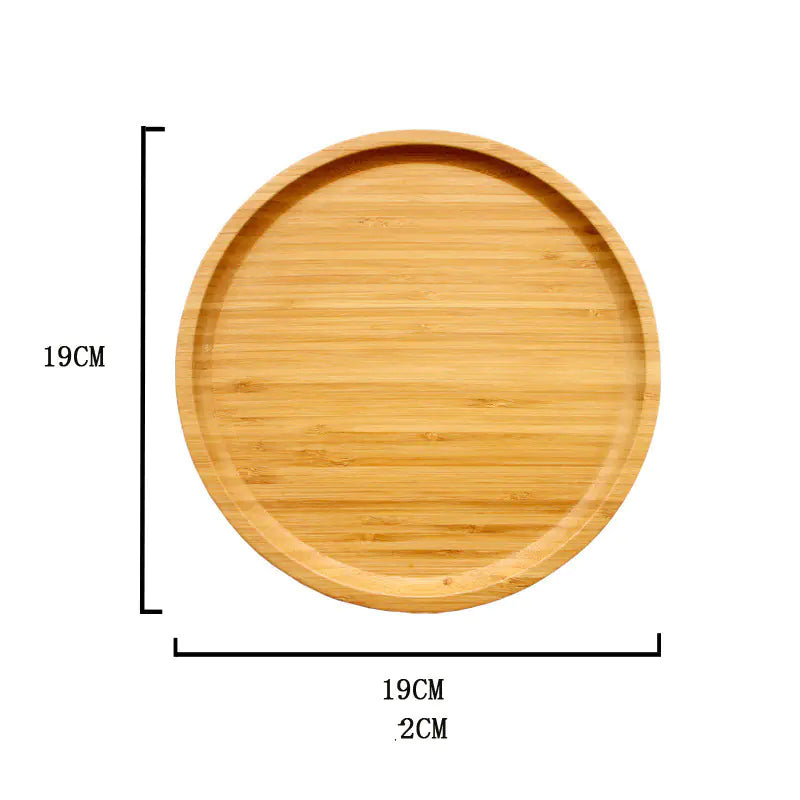 Round Bamboo Trays